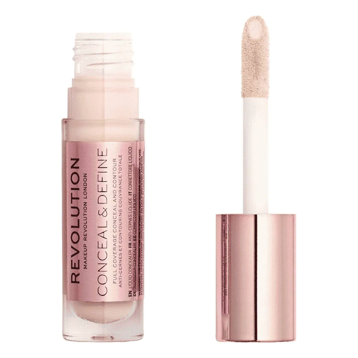 MAKEUP REVOLUTION maskuojamasis ir paryškinantis veido maskuoklis C0.7 4ml