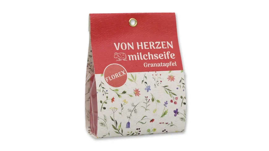 Florex Schafmilchseife eckig Granatapfel 100 g
