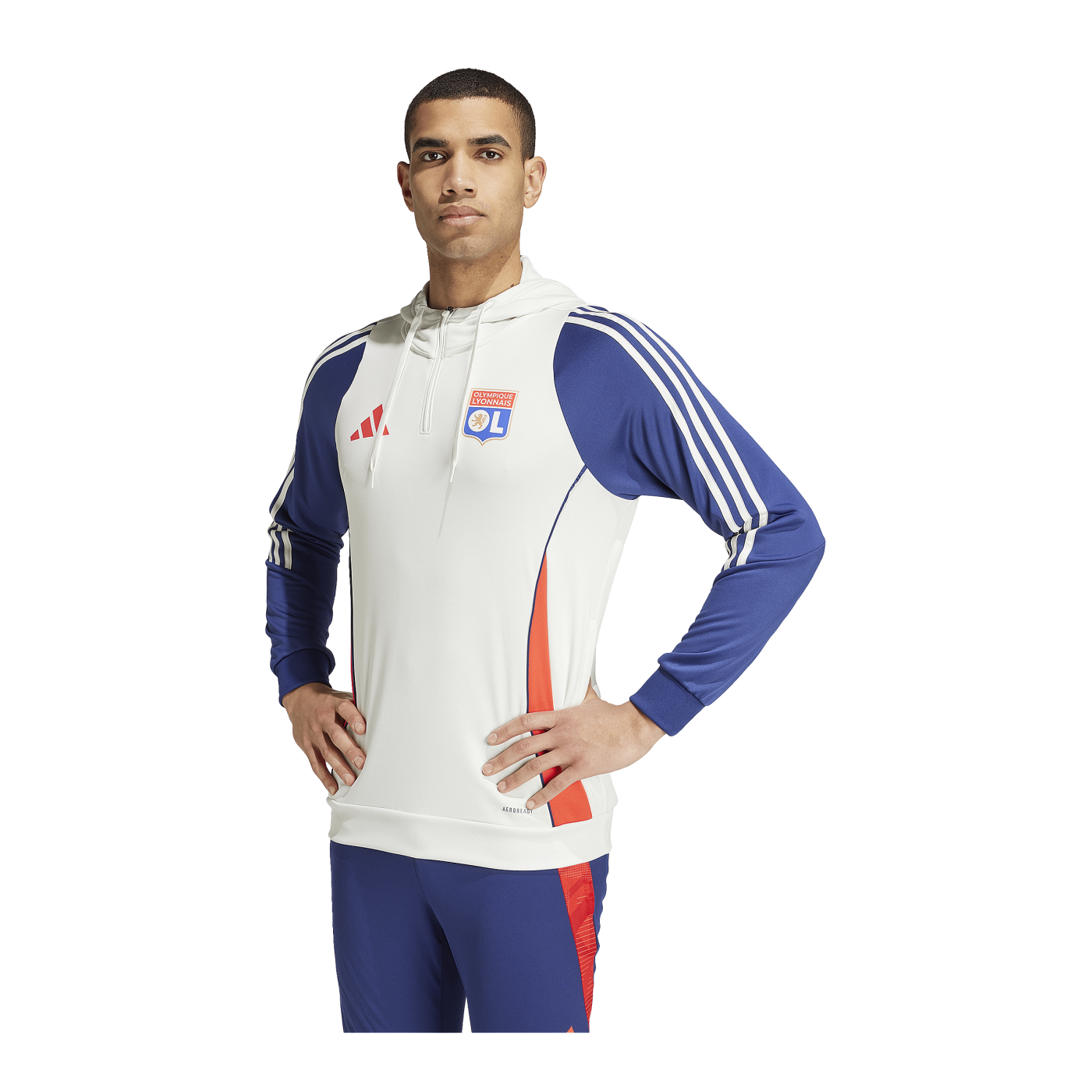 adidas Olympique Lyon Hoody Weiss