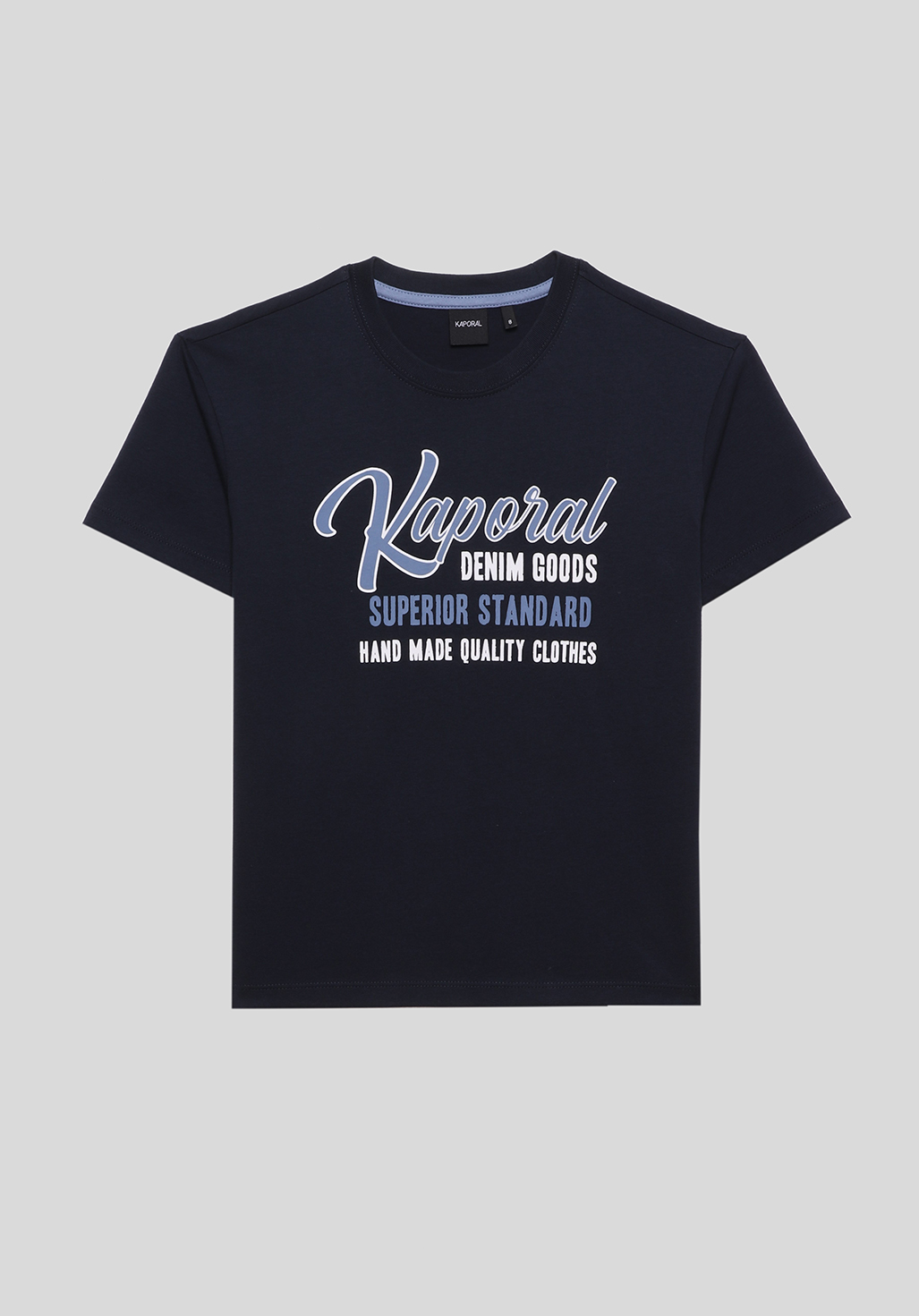 OMERI  T-shirt bleu Garçon en 100% coton