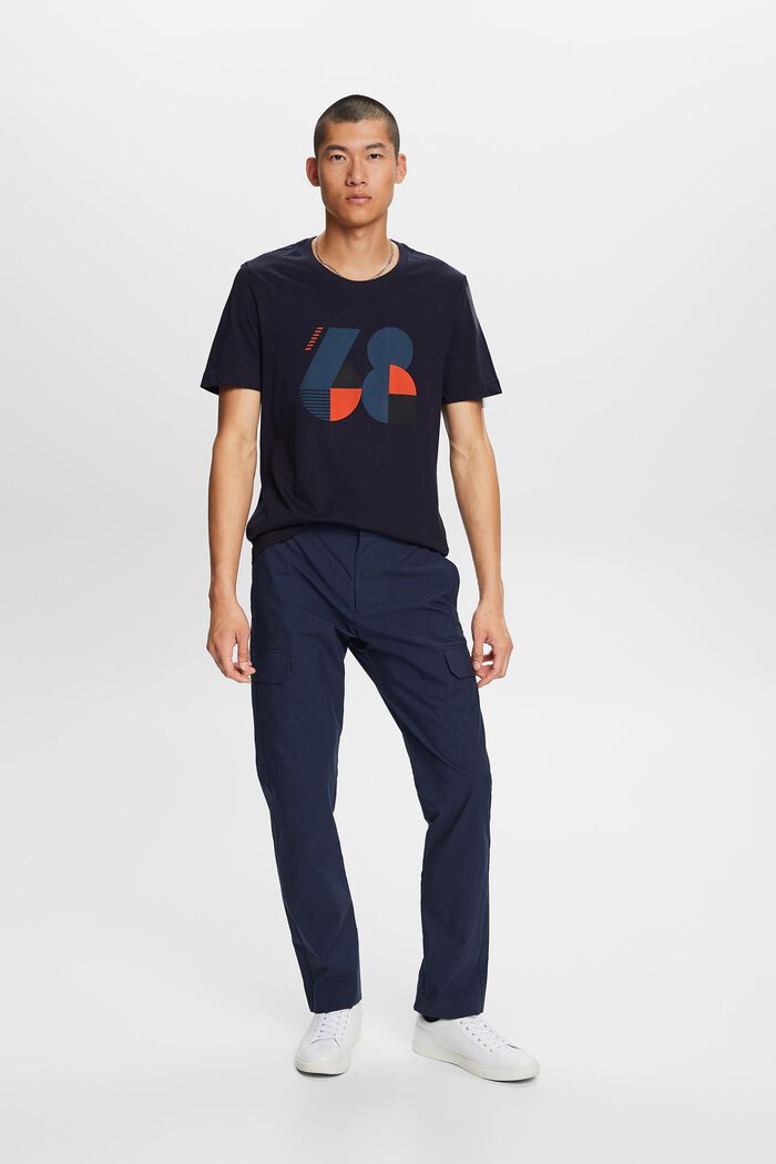 Bedrucktes Jersey-T-Shirt, 100 % Baumwolle