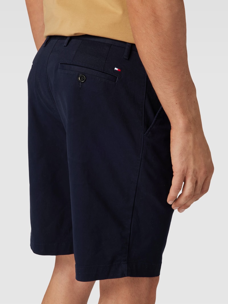 Chino-Shorts mit seitlichen Eingrifftaschen Modell 'HARLEM' in marineblau