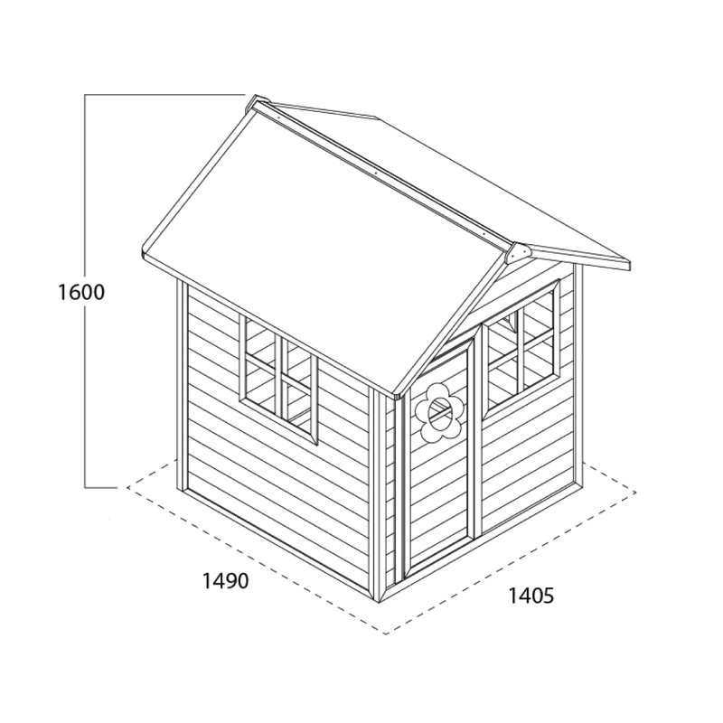 Cabane en bois Loft 100 Rouge