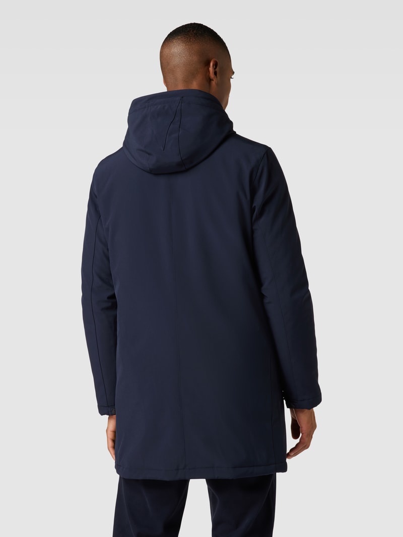 Jacke mit Stehkragen Modell 'Madeston' in marineblau