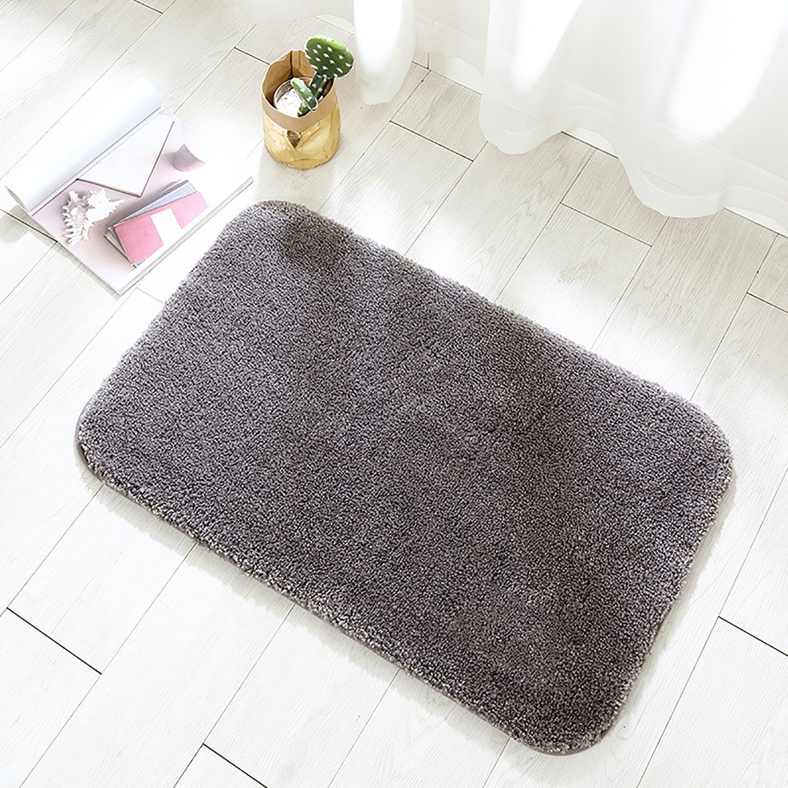 Badematte Badteppiche, rutschfeste Badematten, weiche und Flauschige Badteppiche CALIYO, Memory Schaum, schnell trocknend, strapazierfähig, Polyester, trockene und schimmelresistente Badedecken für Bad und Küche
