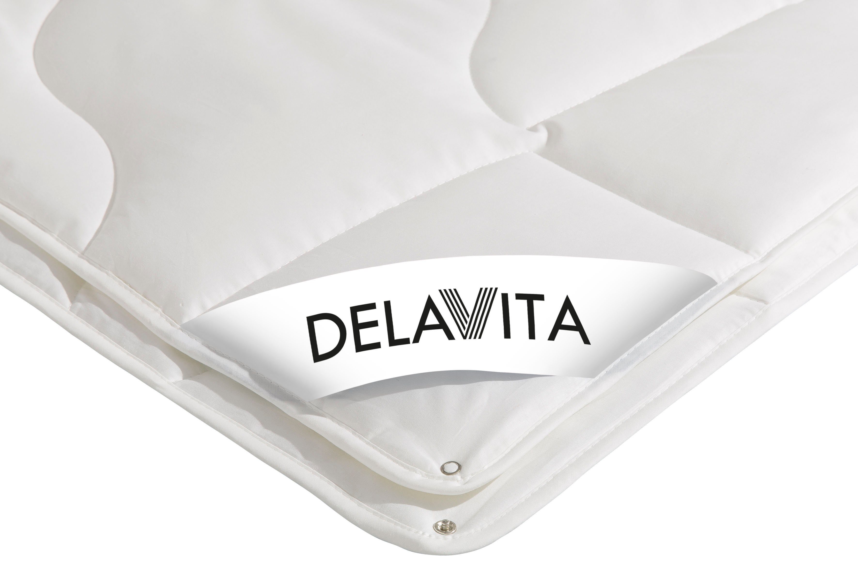 Naturfaserbettdecke, Tencel, DELAVITA, Füllung: Lyocell (Tencel) & Polyester, Bezug: Beste Klimatisierung und Nachhaltigkeit, Duo-Decke mit 