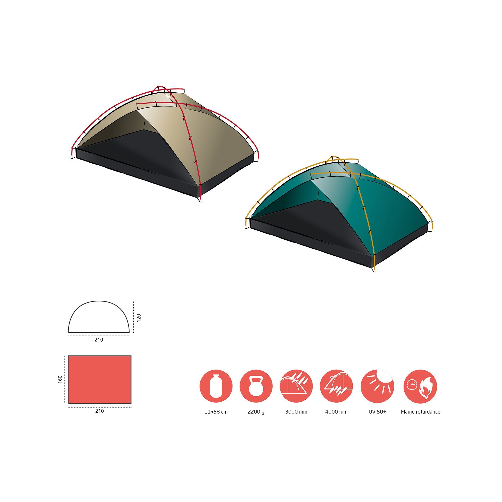 GRAND CANYON Strandmuschel TONTO BEACH TENT 3