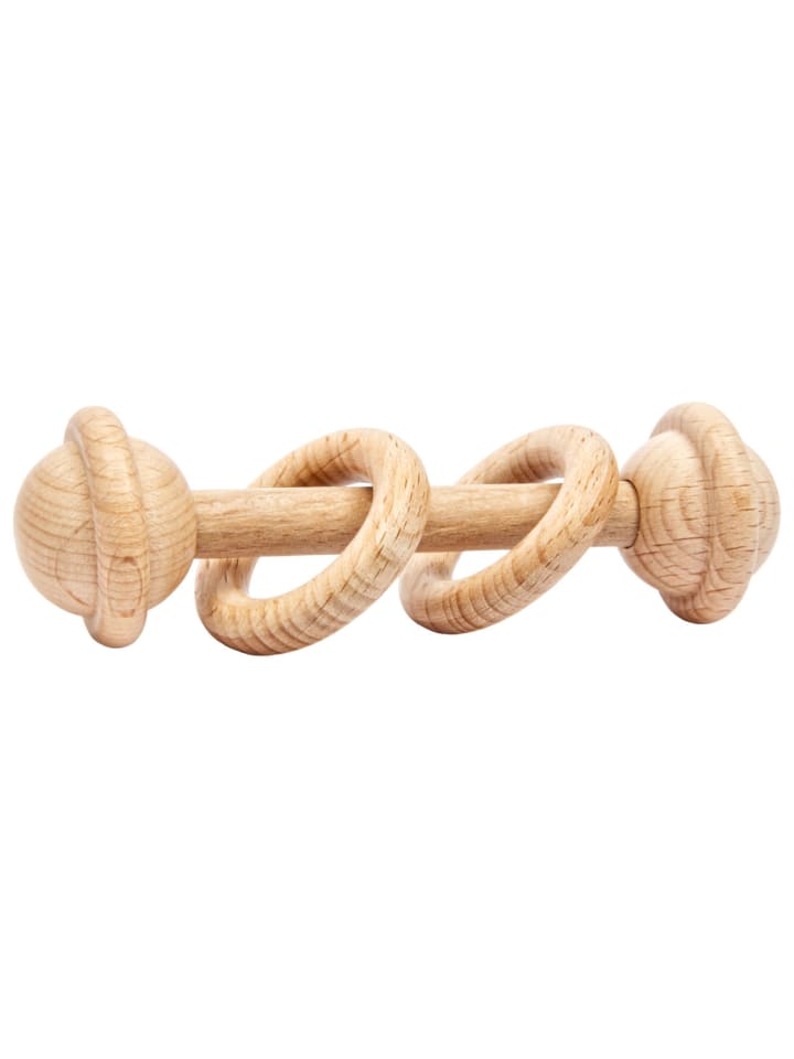 miniHeld Handgestrickter Fuchs Fuzzy Set Babyrassel Holz Baumwolle 15 cm 0 Monate günstig kaufen onesize