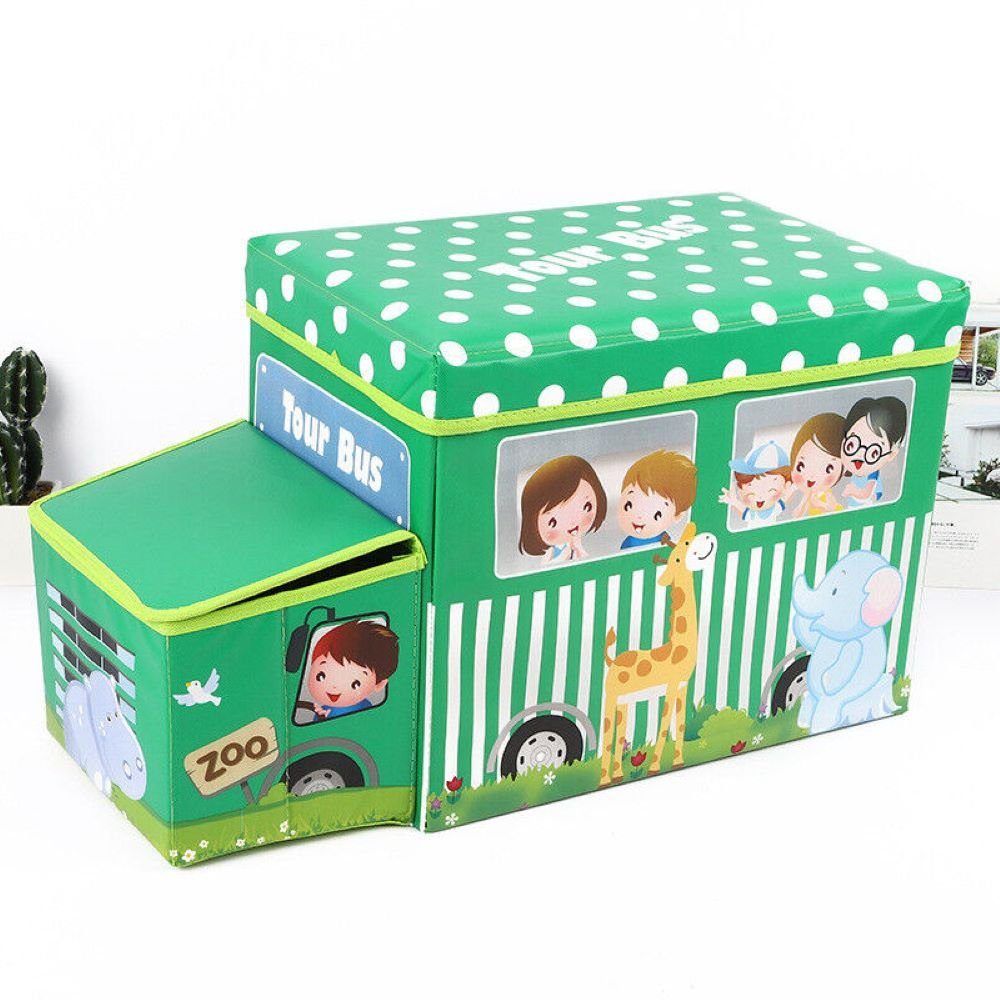 RHP Spielzeugtruhe RHP Sitzbox Kinder, Staubox m. Deckel, Spielzeug, faltbar, Jungen &