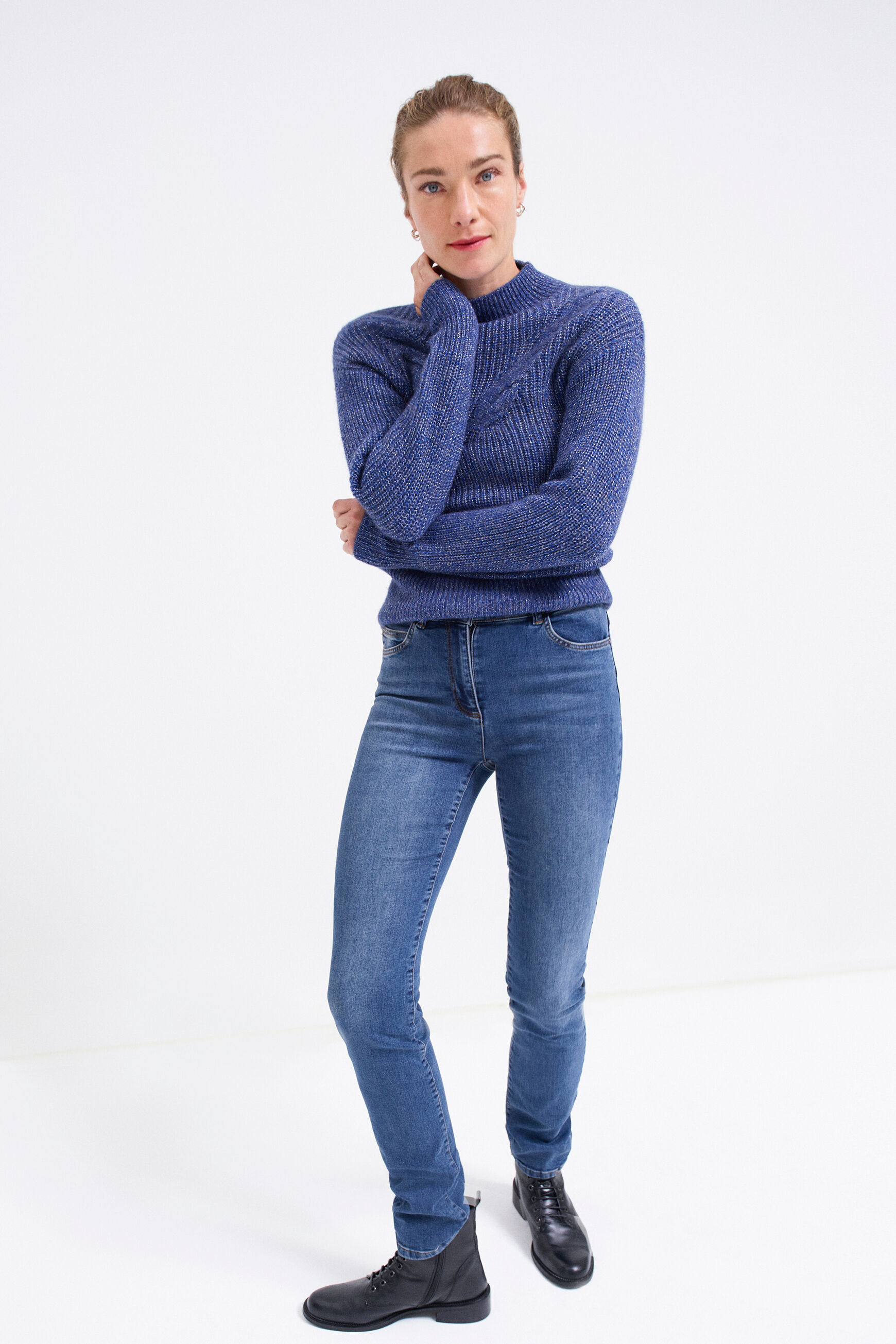 pantalon risley denim double stone femme