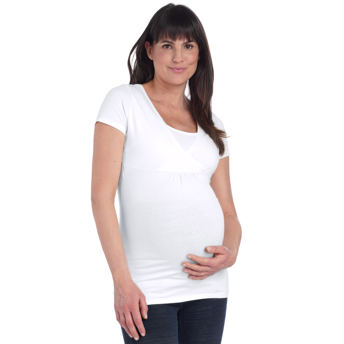 3 Damen Umstands-T-Shirts aus Bio-Baumwolle