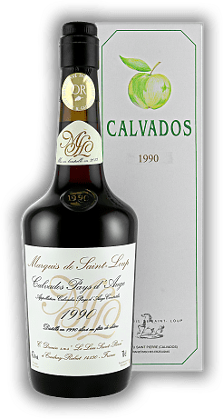 Marquis de Saint-Loup, Pays d'Auge 1990 Marquis de Saint-Loup, Pays d'Auge 1990 Ein exquisiter Jahrgangs Calvados von 1990. Jahrgang 1990 - 0,7	 Liter - Vol 42%