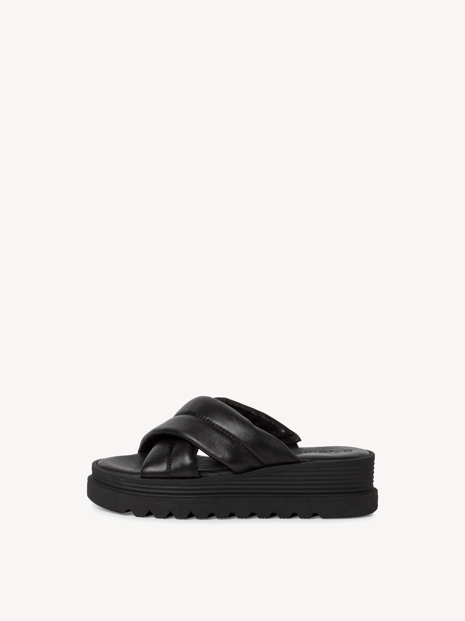 Mule en cuir - noir