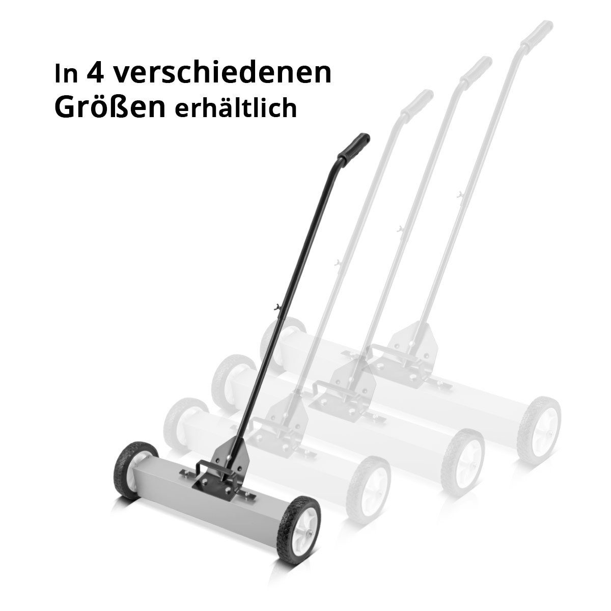 STAHLWERK Handkehrmaschine Magnet-Bodenkehrer MBK-18 ST mit 457 mm Breite, 45,7 cm Arbeitsbreite, (Packung, 1-St)