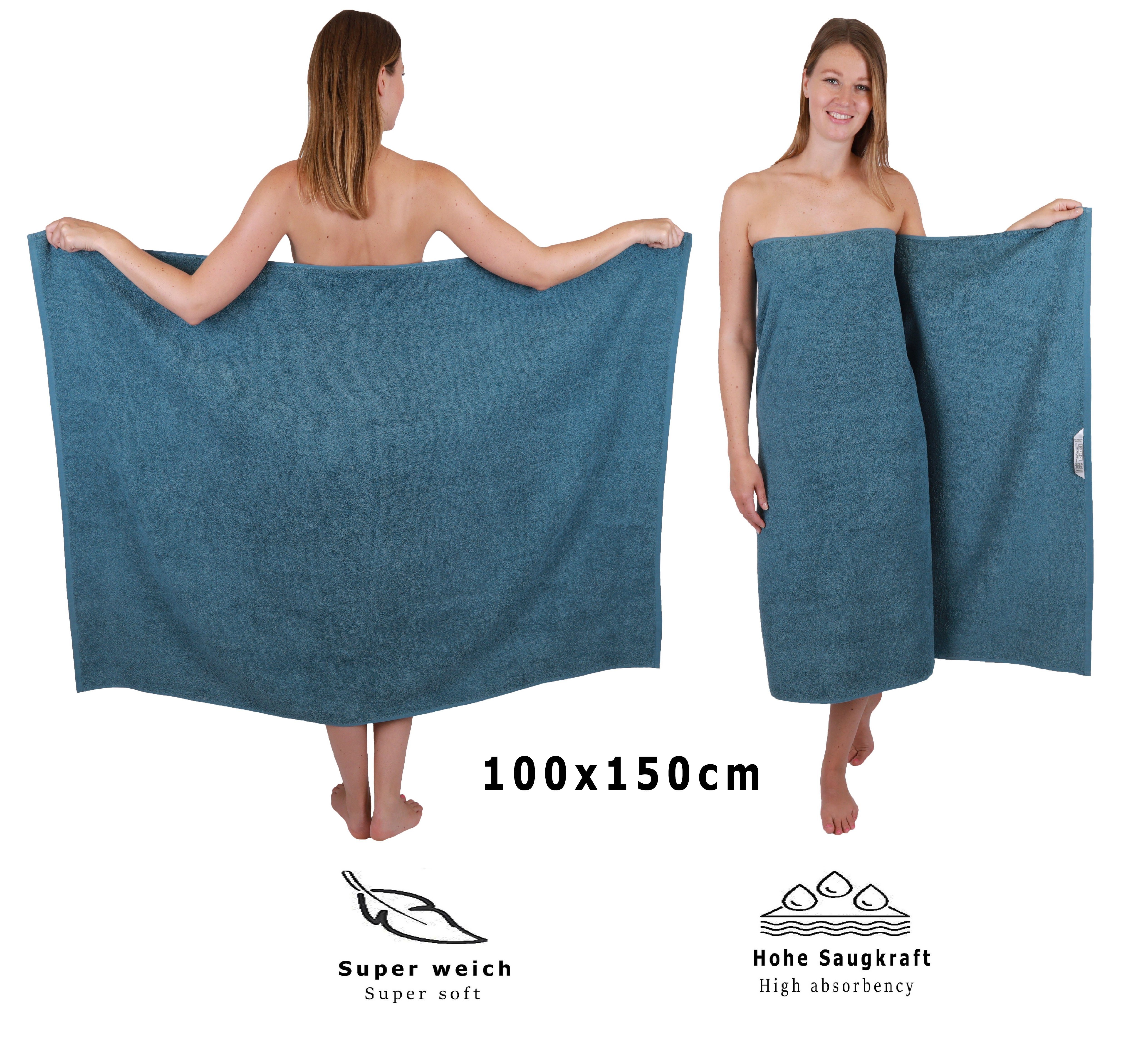 Betz Badetuch Maxi Duschtuch XXL BERLIN Größe 100x150cm, 100% Baumwolle