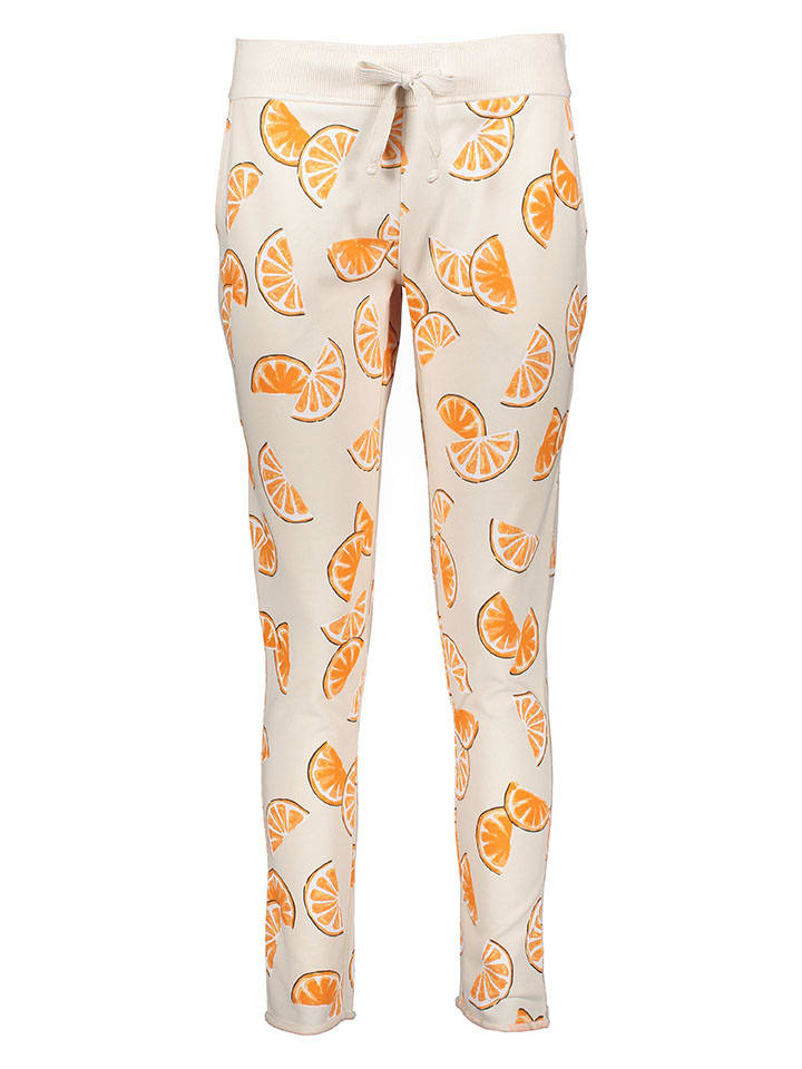 Juvia Pyjama-Hose in Creme/ Orange günstig kaufen