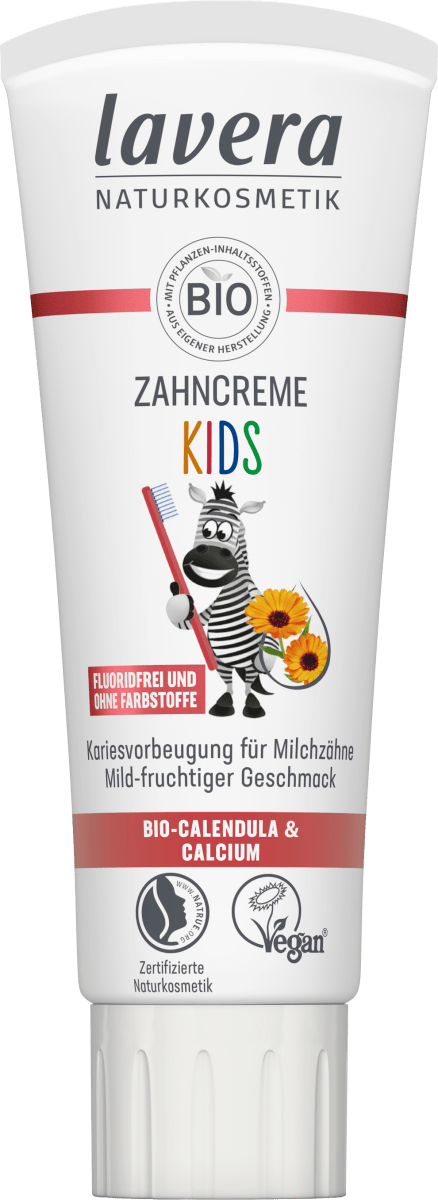 Zahnpasta Kinder, 0 bis 6 Jahre, fluoridfrei, 75 ml