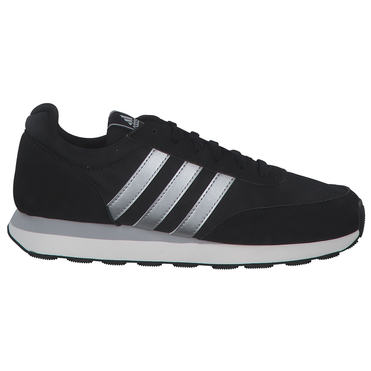Adidas Run 60s 3.0 W, Sneakers Low, Damen, black/slvmt/white