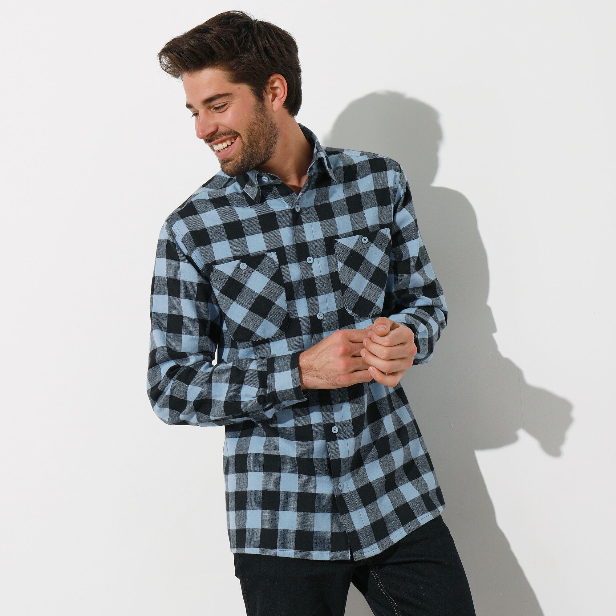 Chemise carreaux écossais flanelle