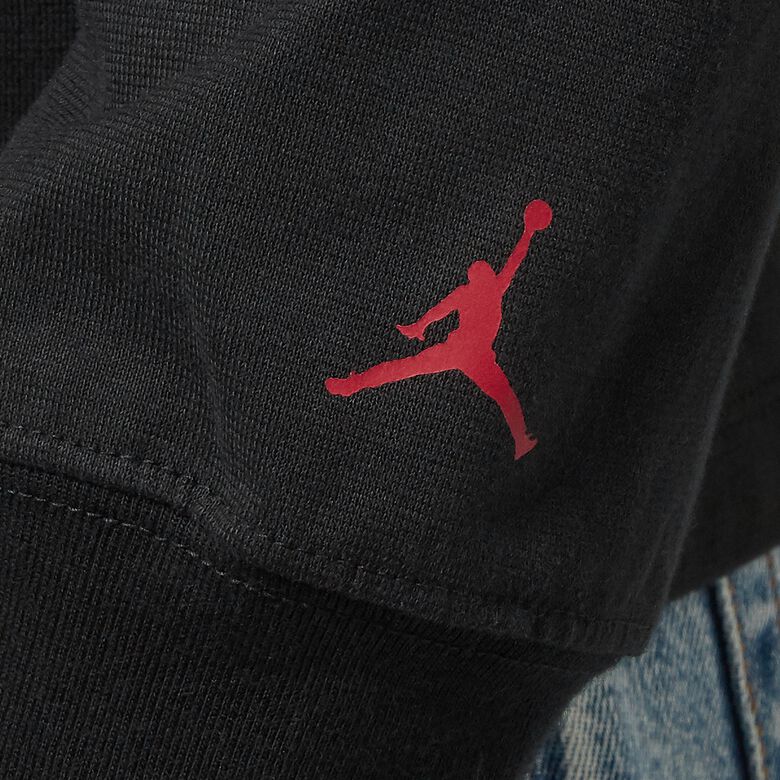 JORDAN Long-Sleeve Graphic Tee black/gym red