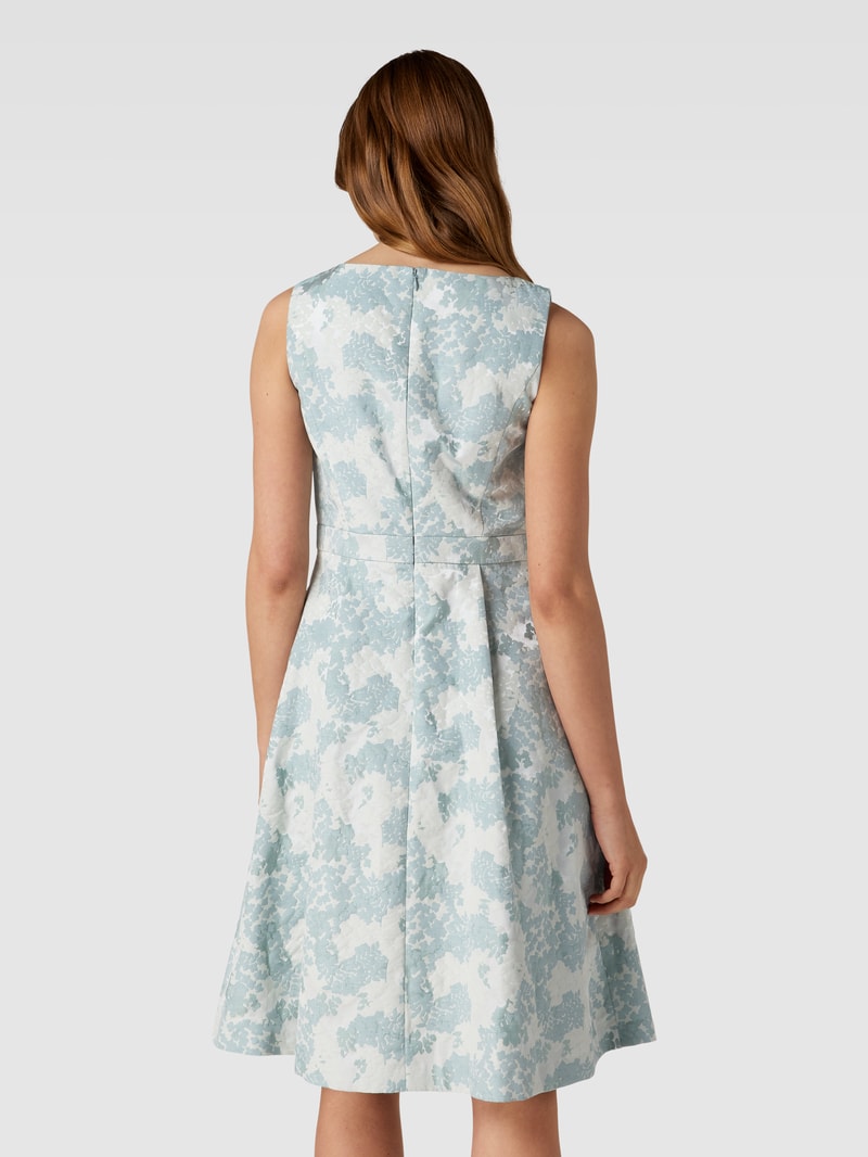 Cocktailkleid mit Allover-Muster in schilf