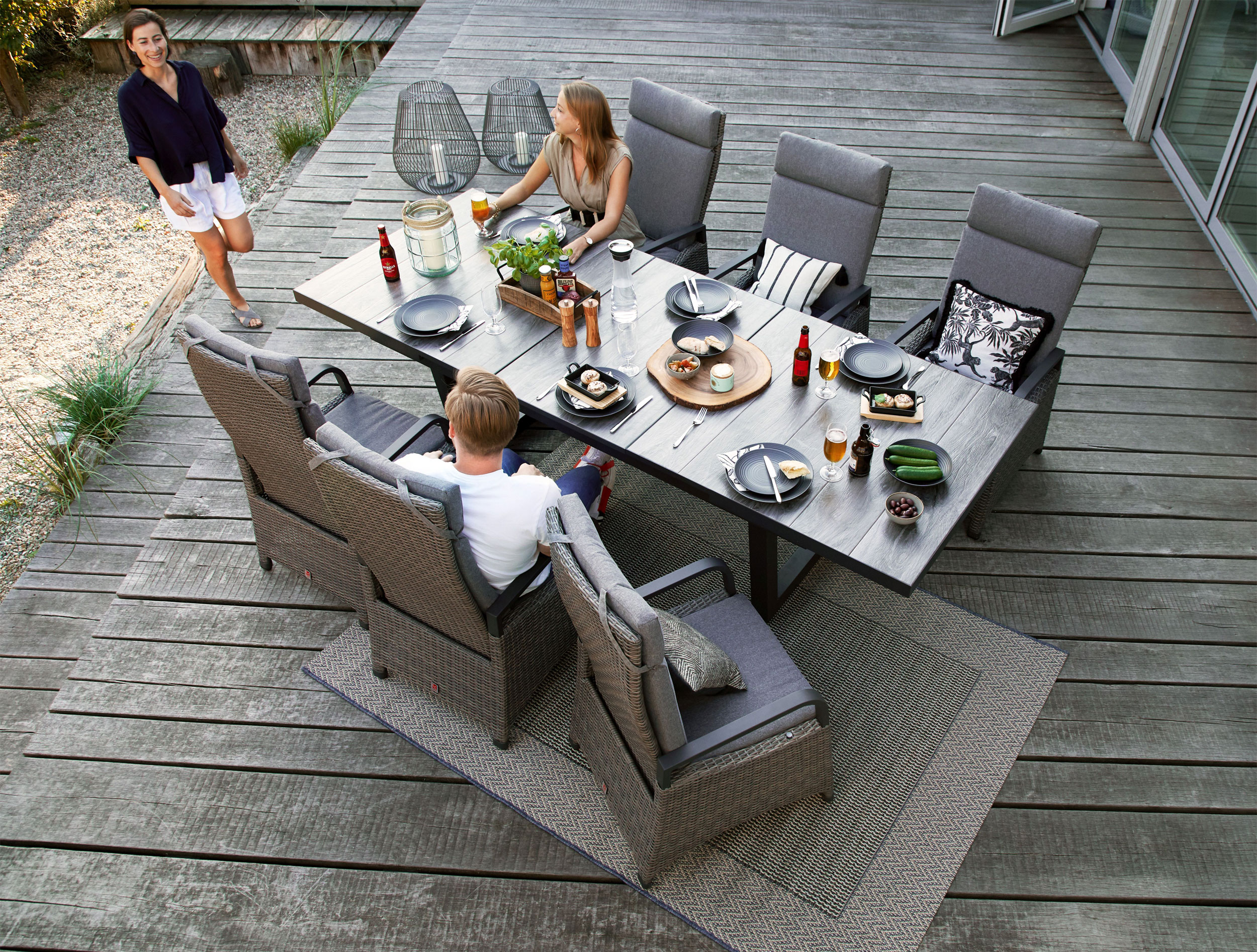 OUTDOORGartentisch ausziehbar Keramik