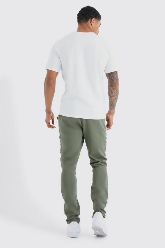 Schmale Slim-Fit Colorblock Jogginghose