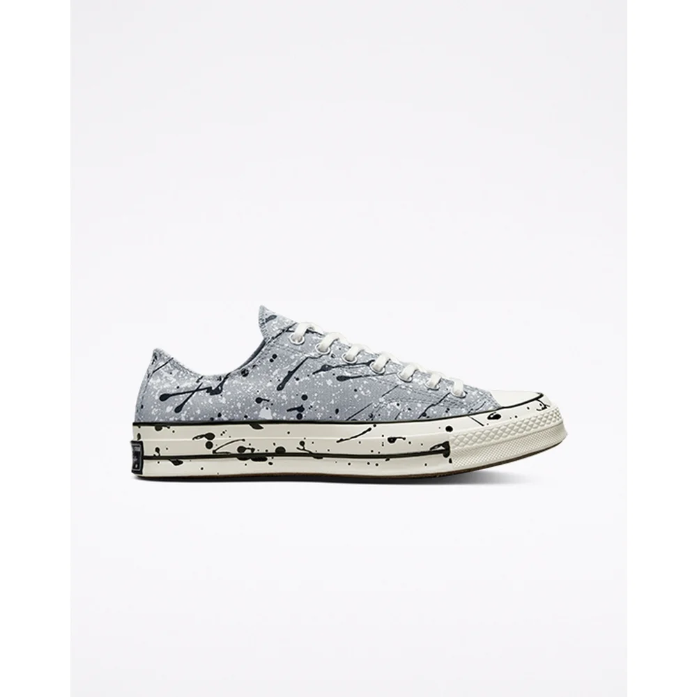 Converse Chuck 70 Low Paint Splatter A01172C / grau