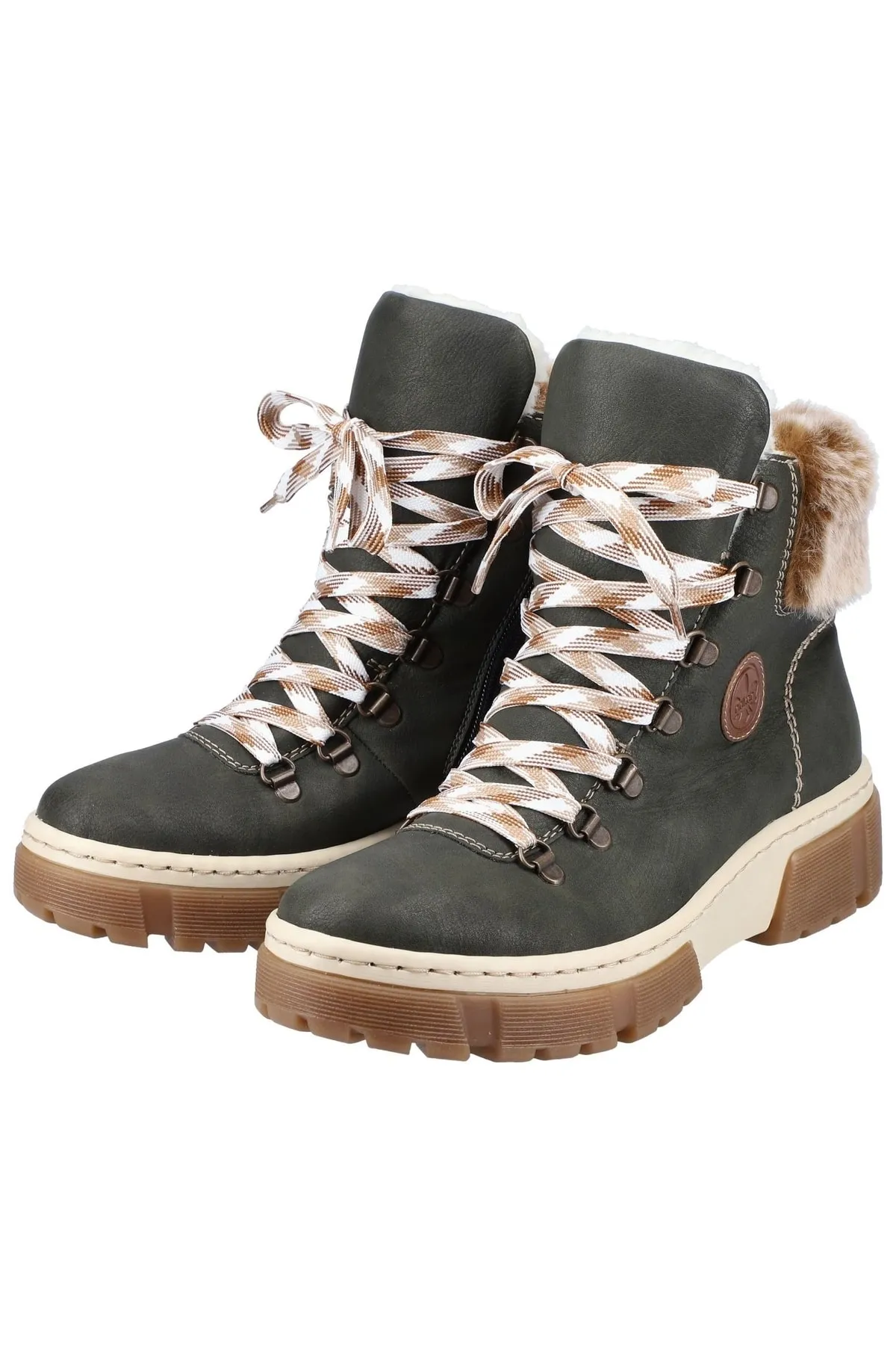 Rieker  Stiefelette - Grün - Flacher Absatz