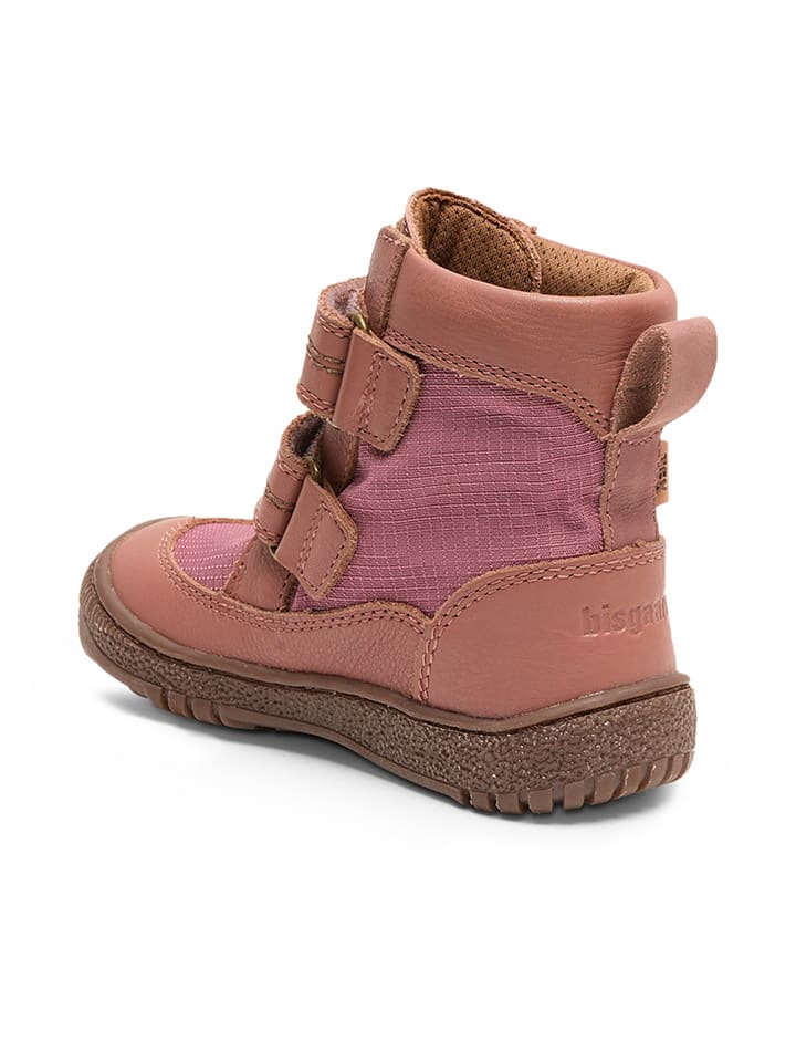 bisgaard Leder-Boots in Pink günstig kaufen