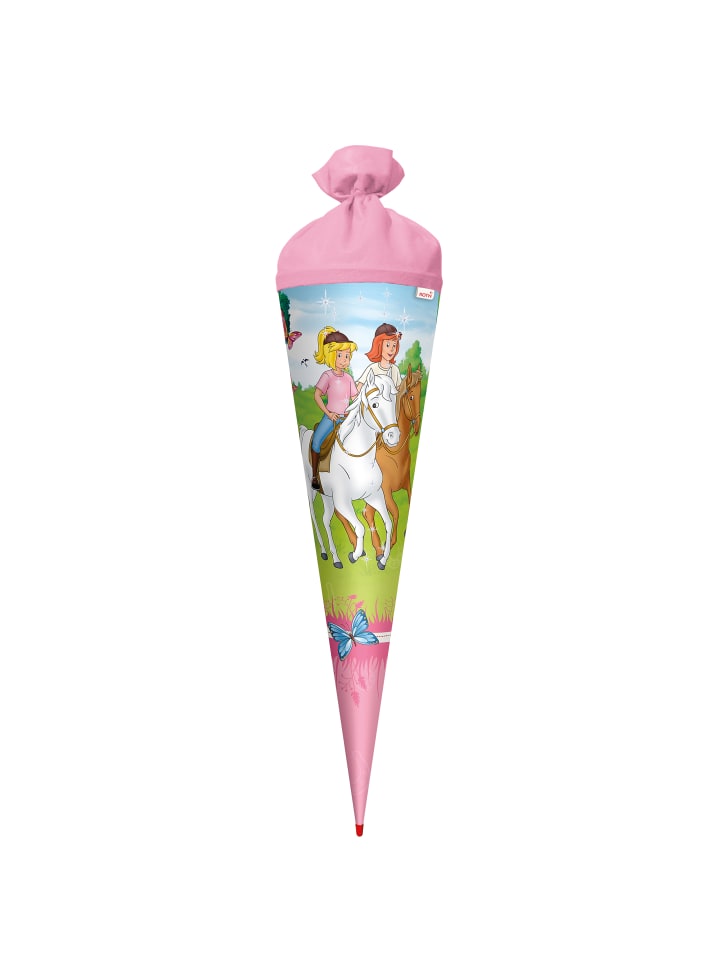 ROTH Set Schultüte Bibi & Tina 70 cm, Glitter,  LED Schleife in Bunt günstig kaufen onesize