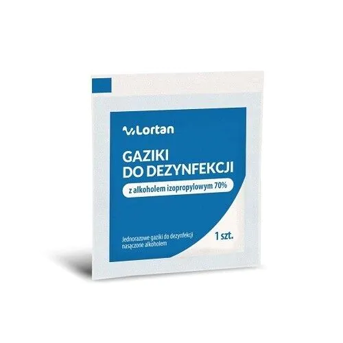 Lortan, lenços desinfetantes com álcool 70%