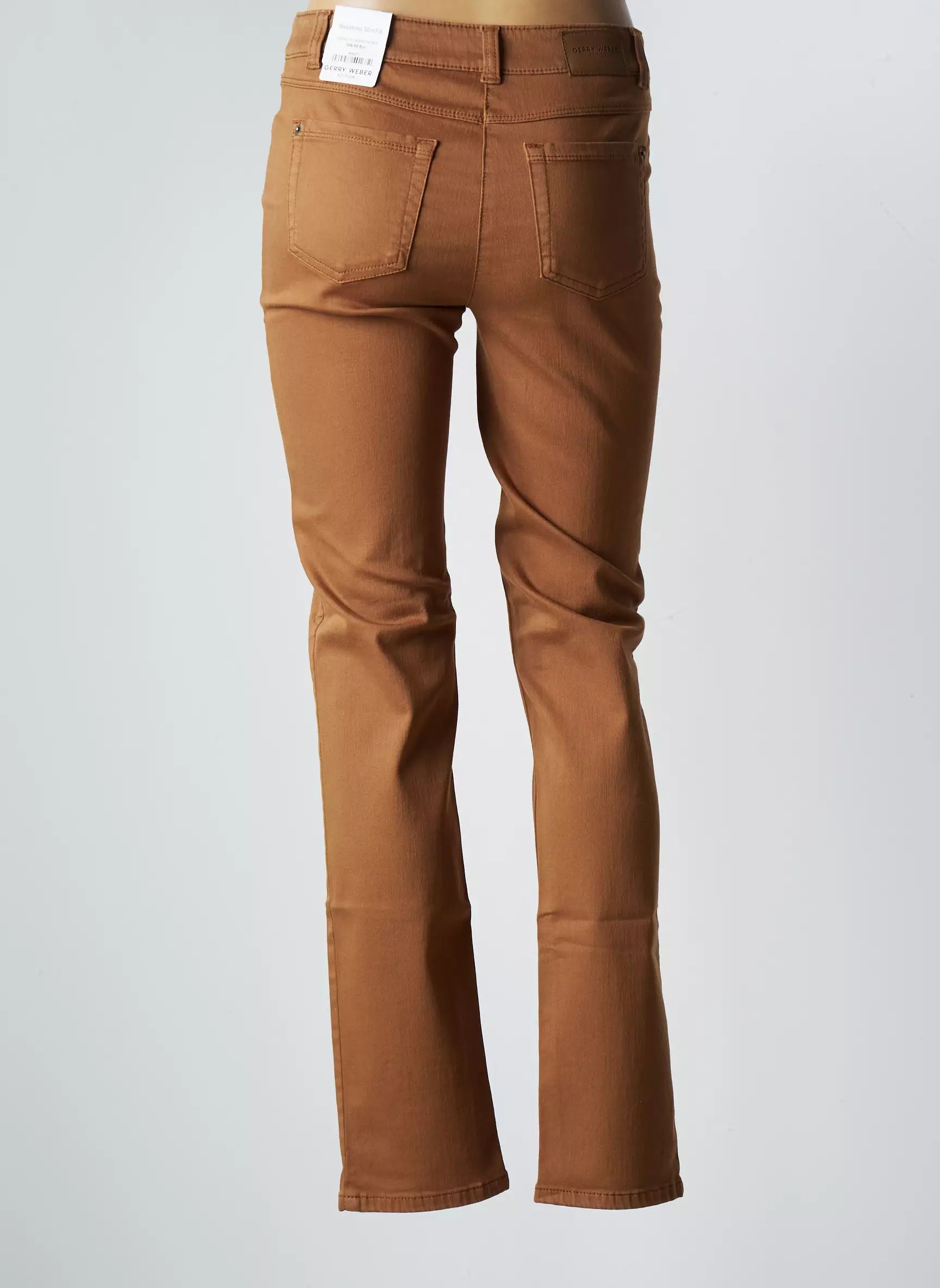 Gerry Weber Pantalons Slim Femme couleur marron