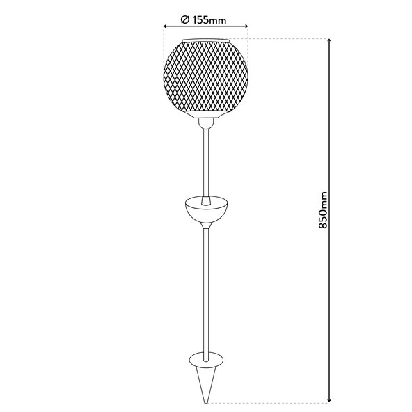 LED-Solar-Erdspieß Geli