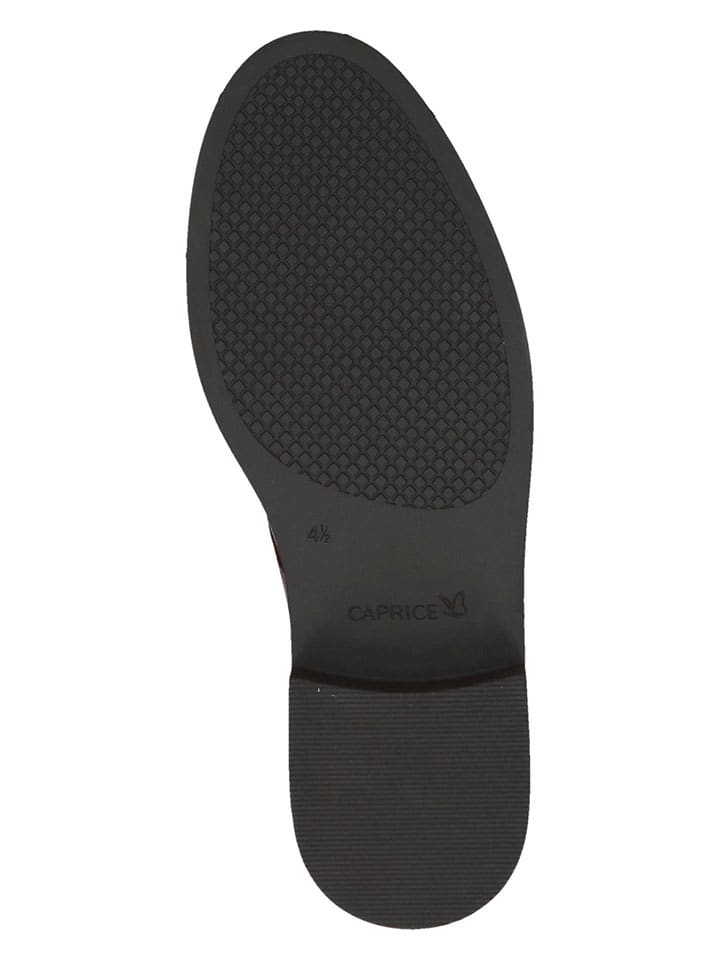 Caprice Leder-Schnürschuhe in Hellbraun günstig kaufen