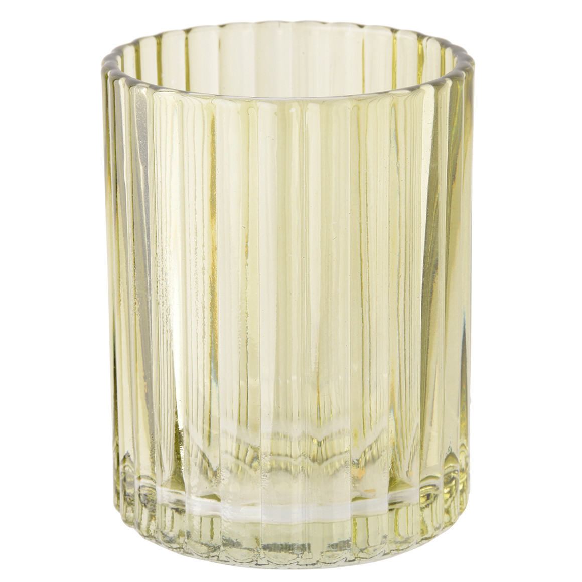 Teelichthalter in geriffelter Optik