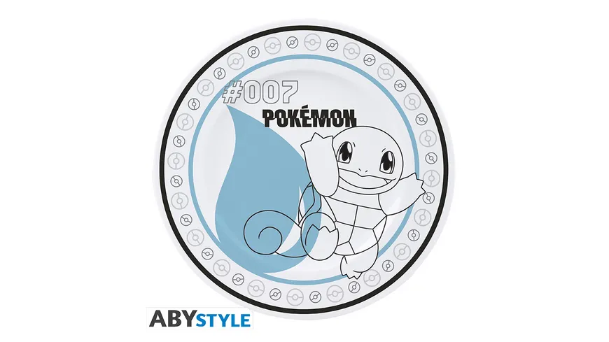 POKEMON - Set of 4 Plates - Starters + Pikachu