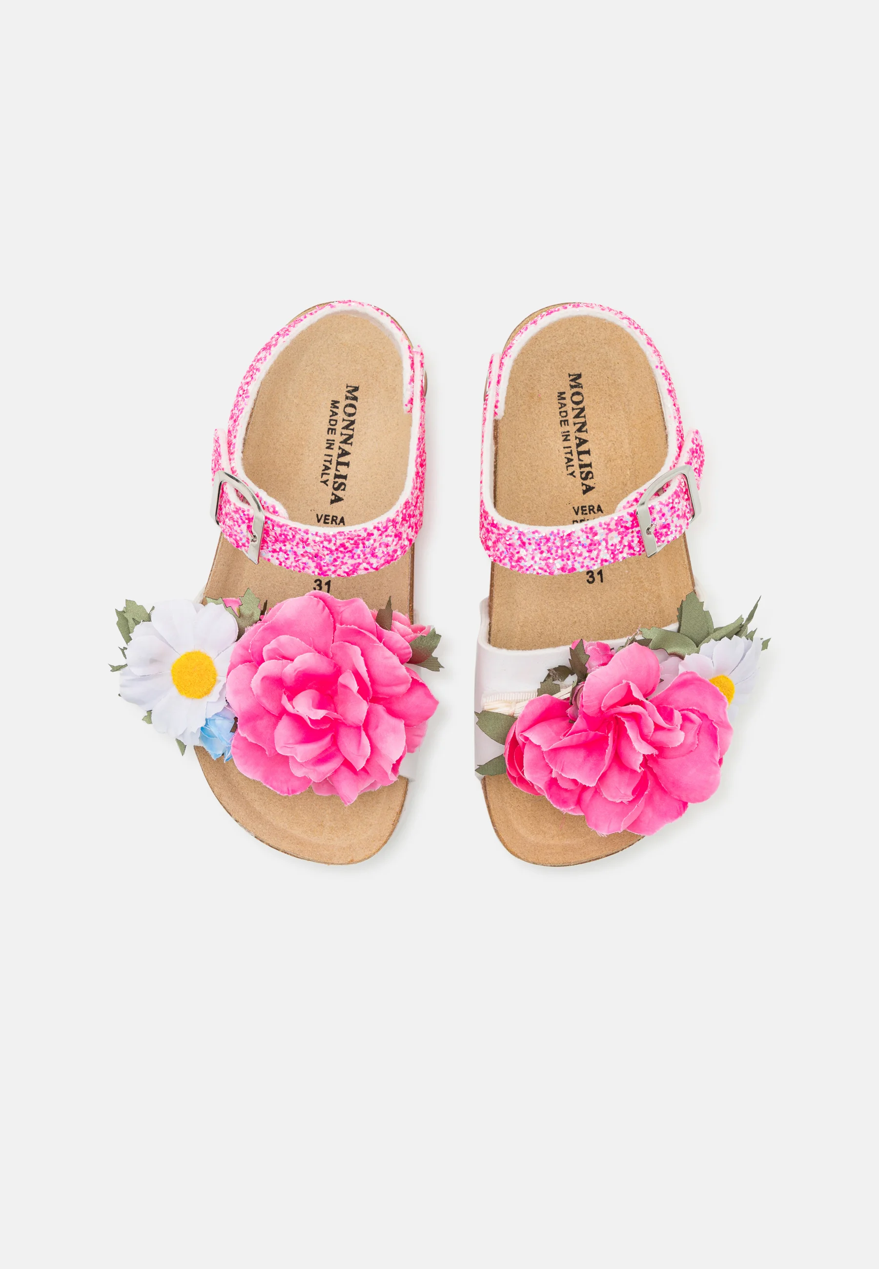 Monnalisa BOTANIC BOUQUET GLITTER - Sandalias