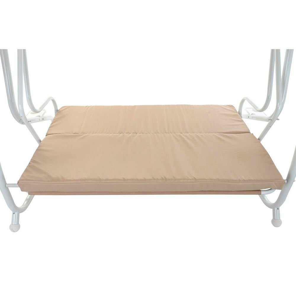 DKD Home Decor Hollywoodschaukel Hollywoodschaukel Beige Schaukel Polyester Stahl 210 x 120 x 164 cm