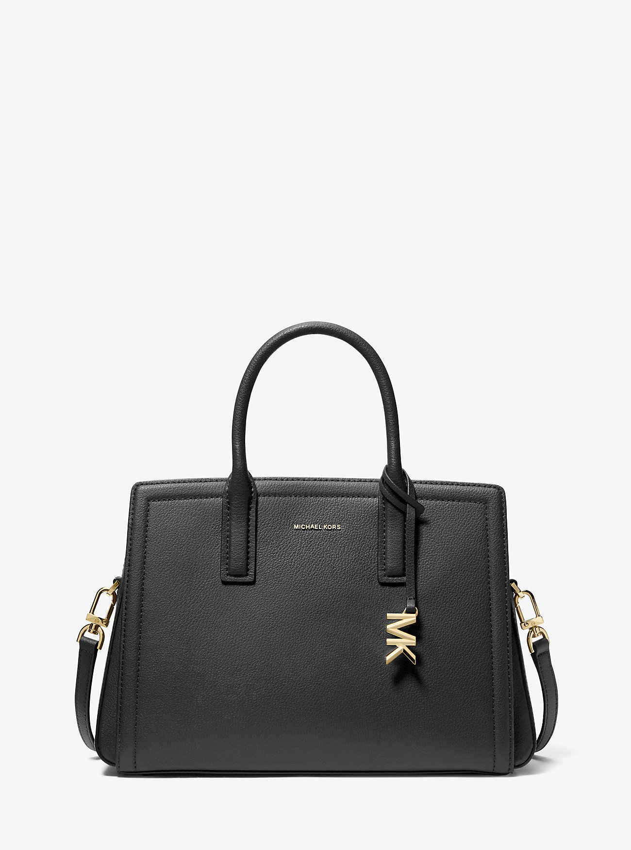 Laila Medium Skinnveske - SVART