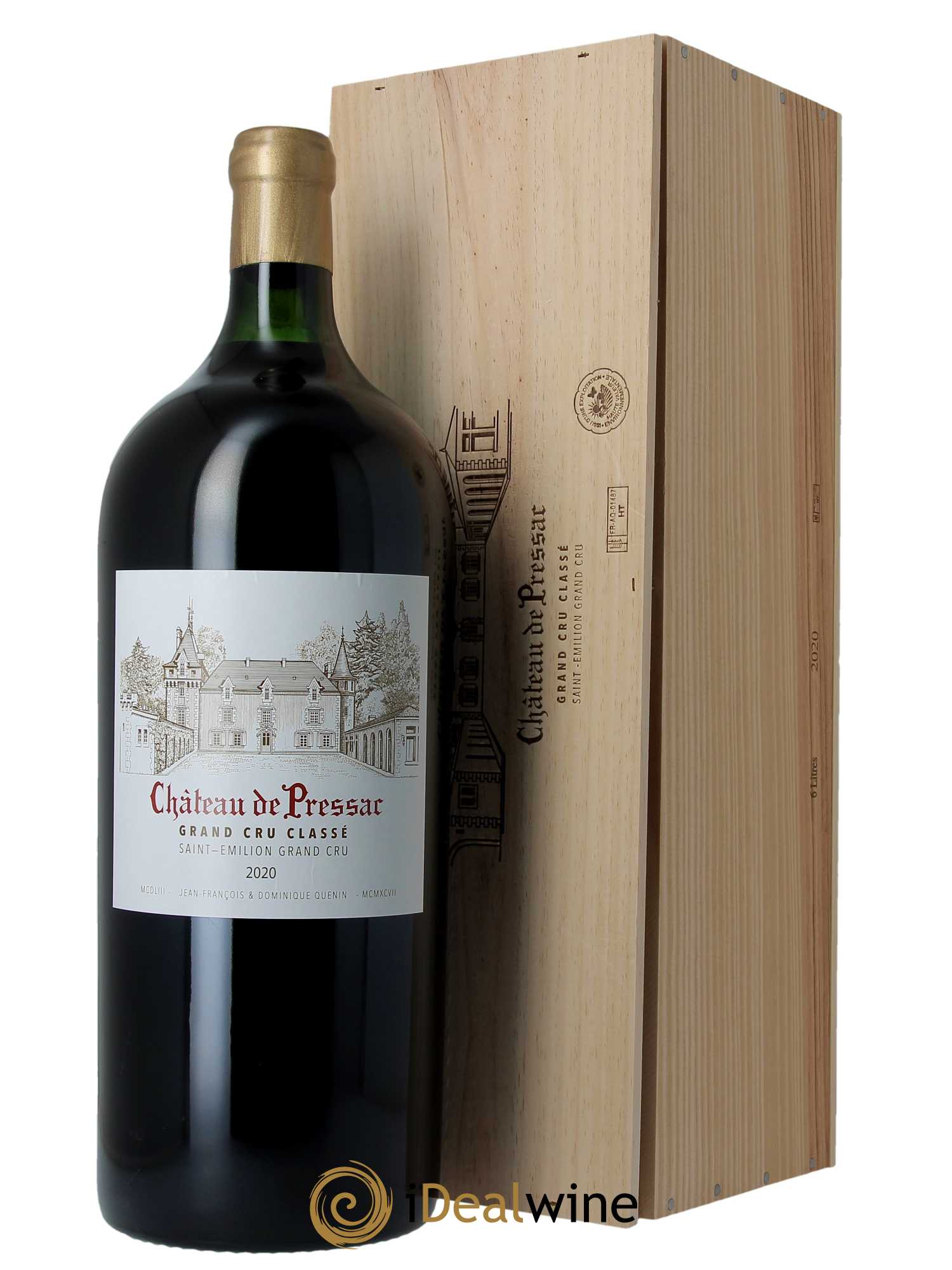 Château de Pressac Grand Cru Classé  2020 - Lot de 1 Impériale