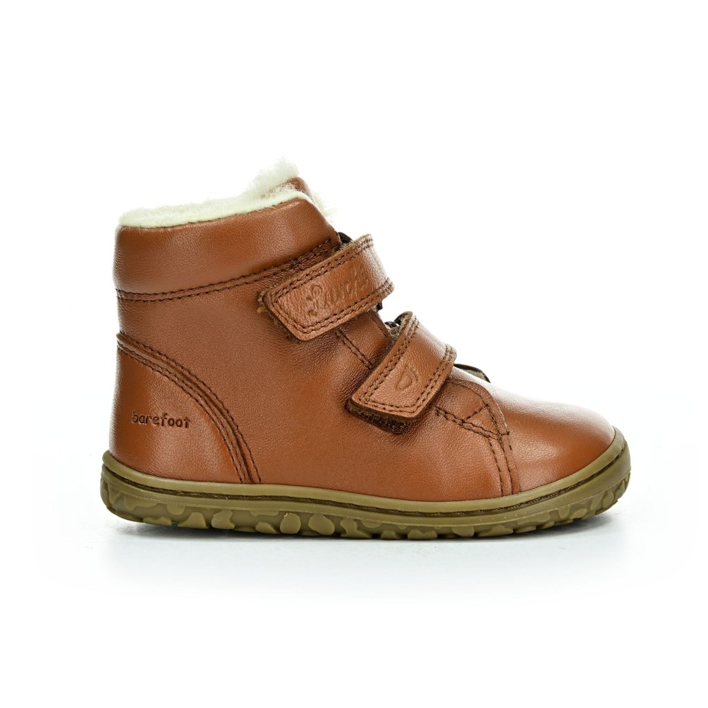 Lurchi Nik Nappa Cognac Winterbarfußstiefeletten