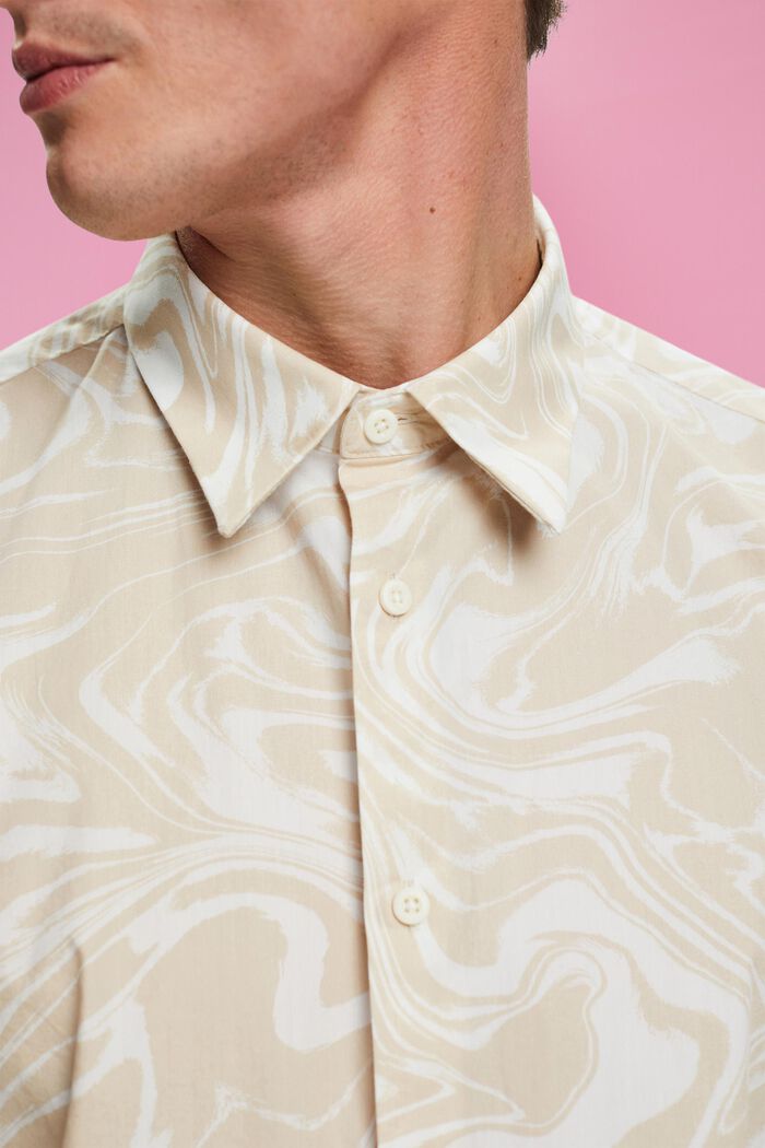 Hemd mit wellenförmigem Retro-Print