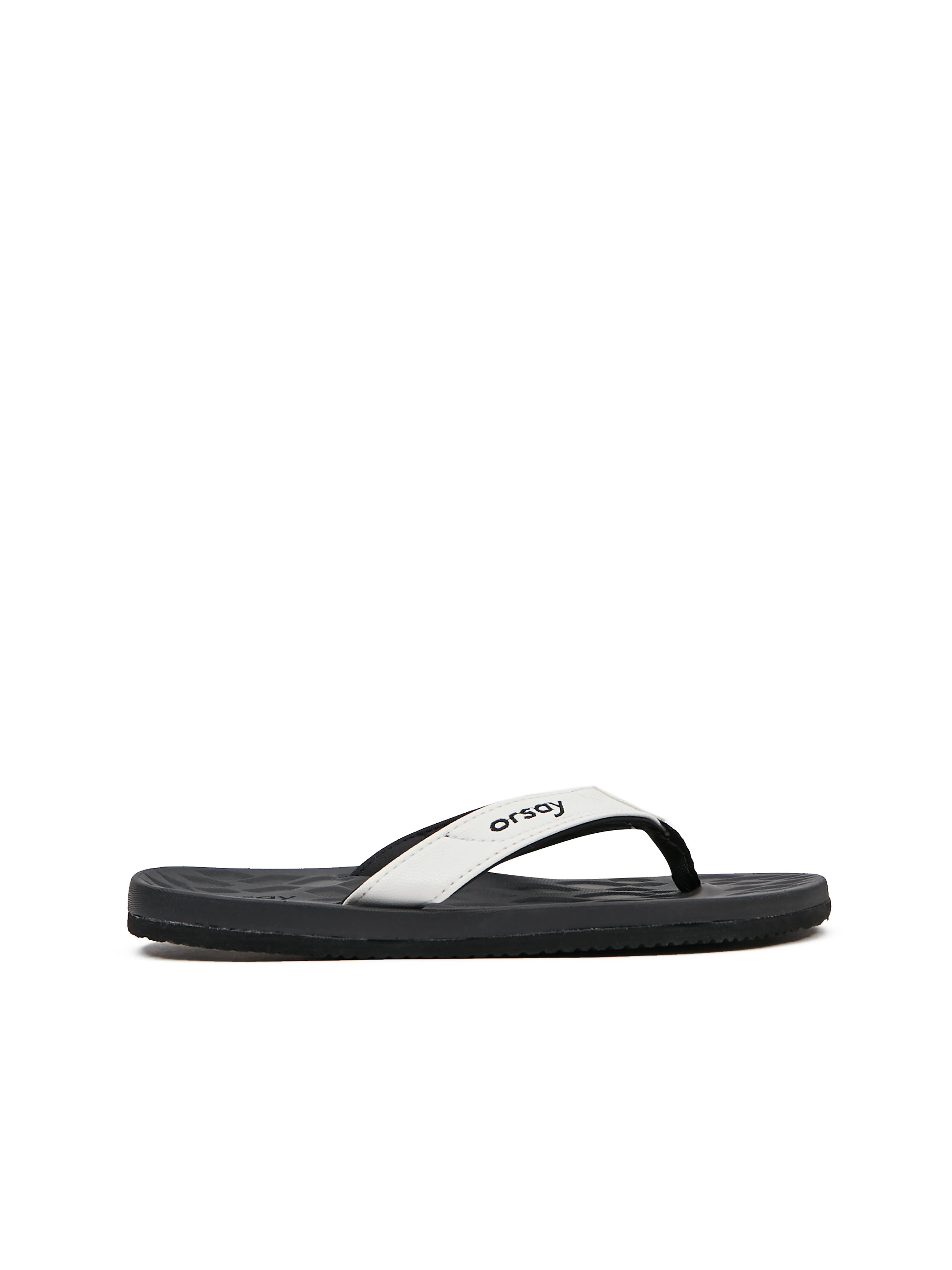 Weiße und schwarze Damen-Flip-Flops ORSAY
