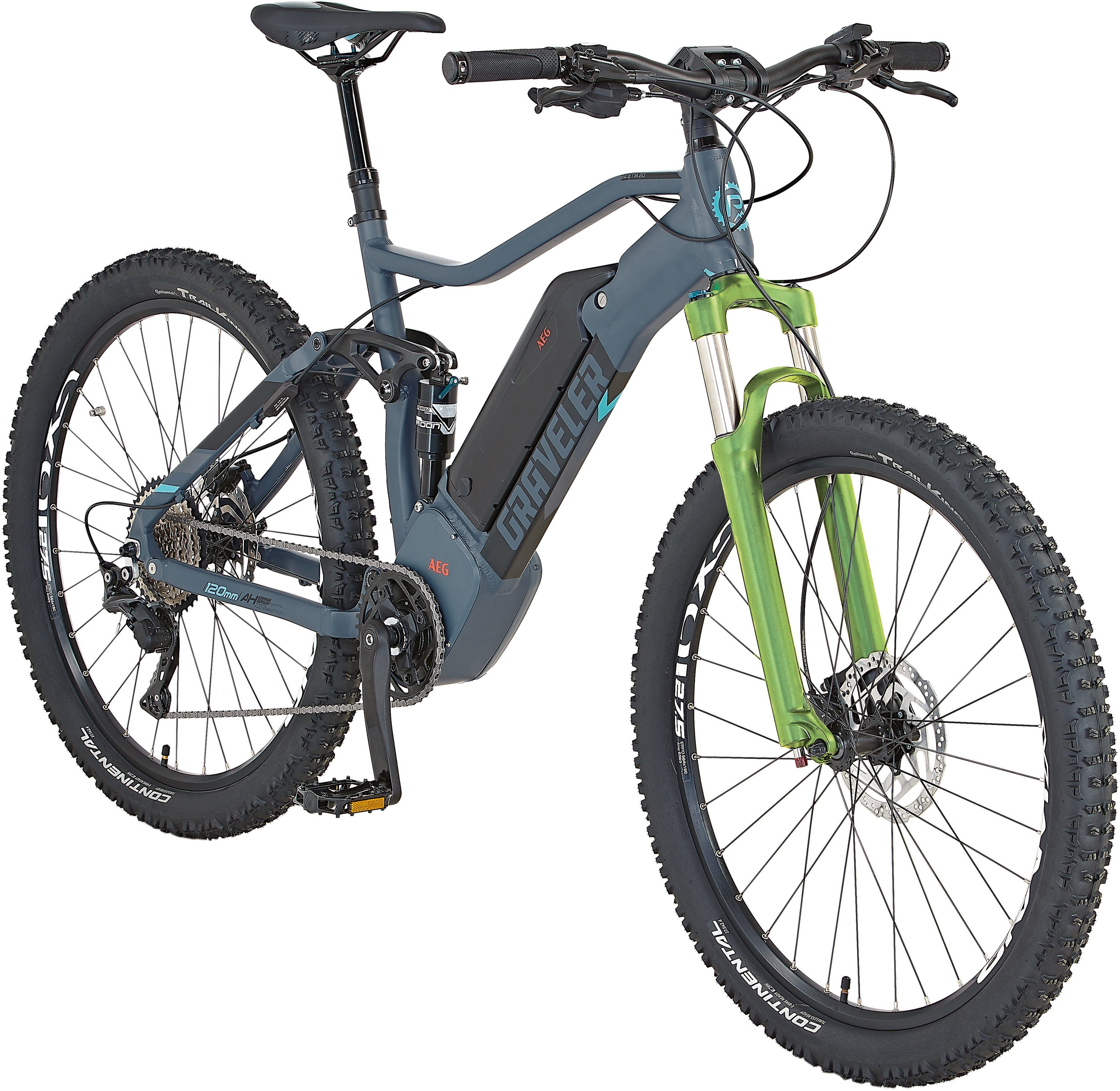 Prophete E-Bike Graveler 22.ETM.20, 10 Gang Shimano Deore XT Schaltwerk, Kettenschaltung, Mittelmotor, 614 Wh Akku