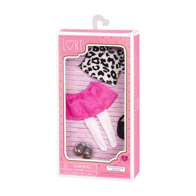 Ensemble jupe et pull pour poupée 15 cm