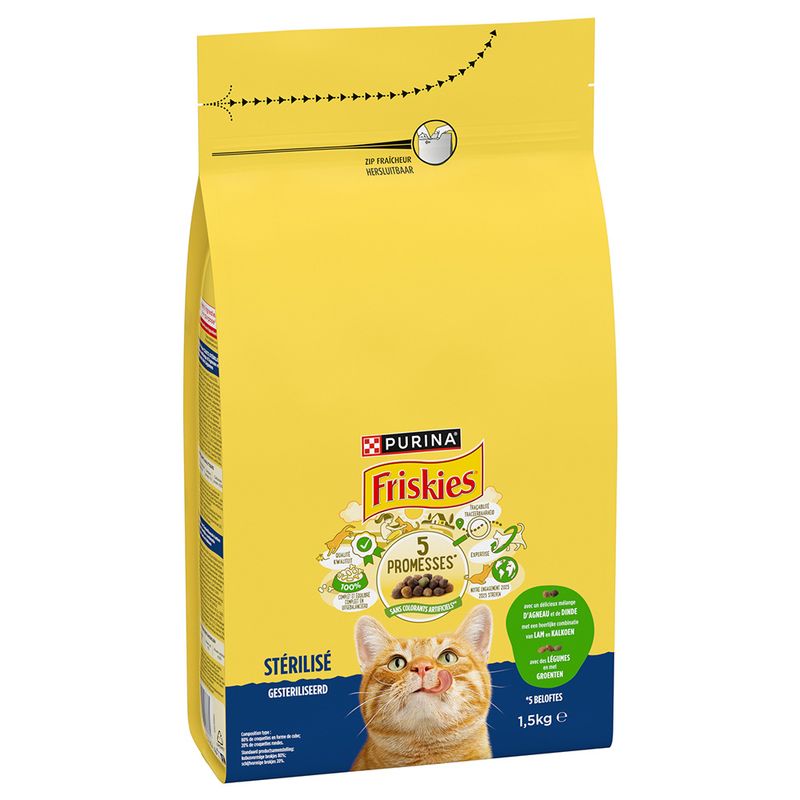 PURINA Friskies Sterilized Katze mit Lamm, Huhn und Gemüse | bitiba