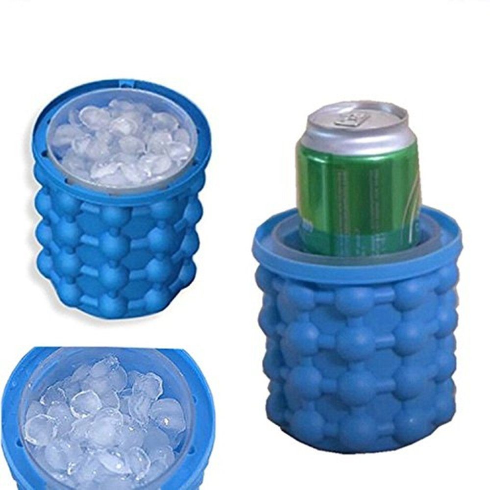 FeelGlad Eiseimer Eismaschine mit Deckel, Silikon-Eiskübel