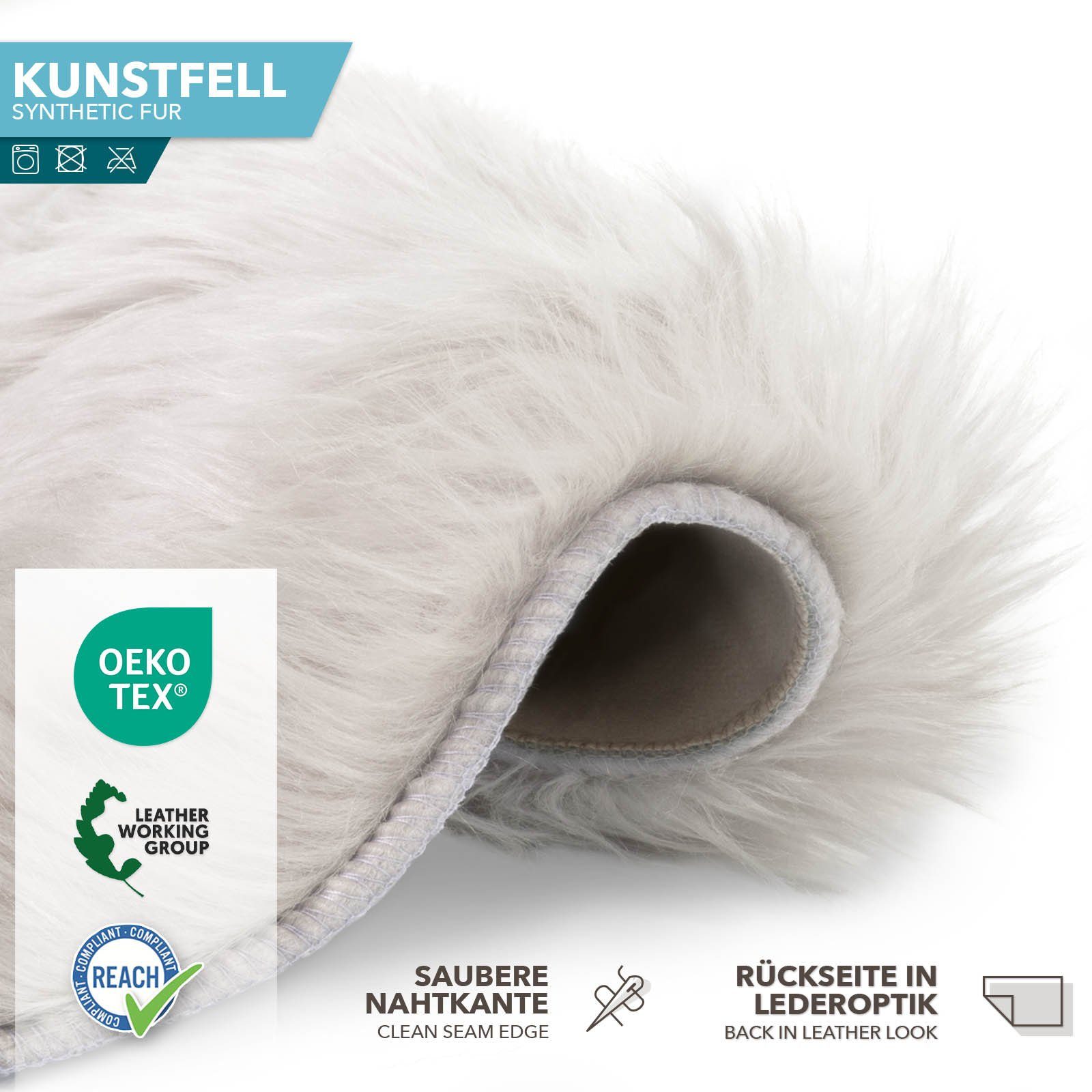 Fellteppich Kunstfell Nelly, Karat, Geruchlos, Kuschelig
