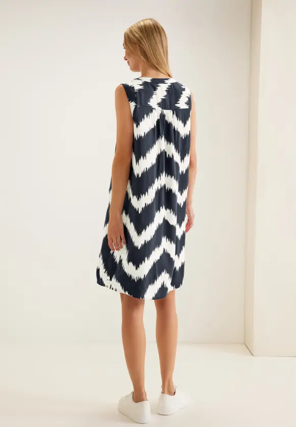Street One Kleid mit Zick Zack Print
